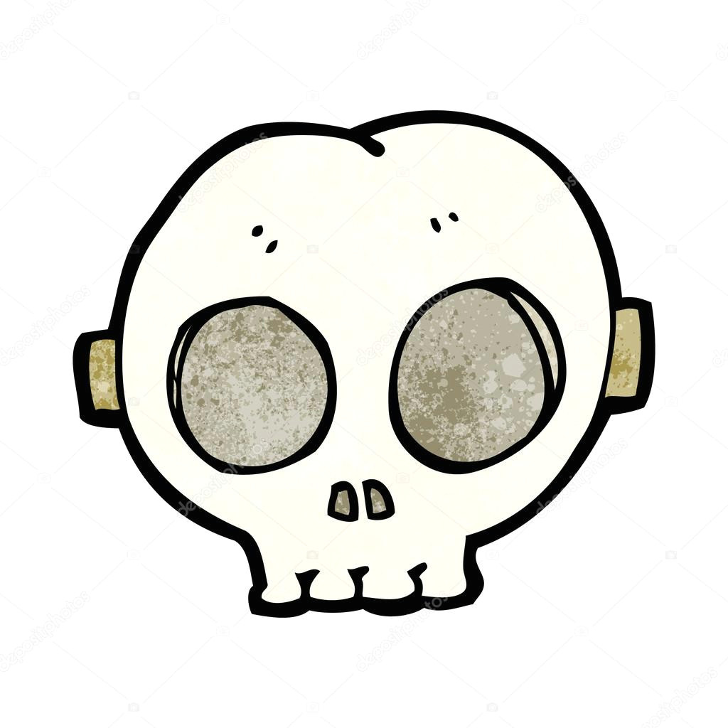 cartoon halloween skull maske stockvektor