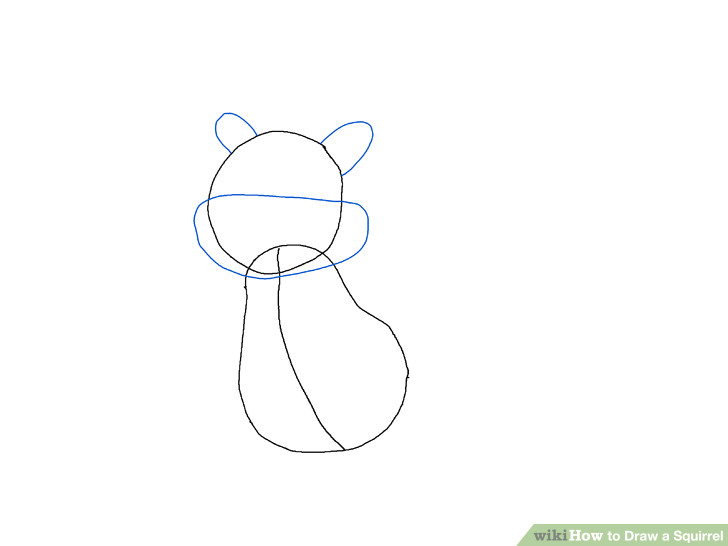 image titled draw a squirrel step 2