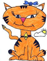 cartoon tiger drawing