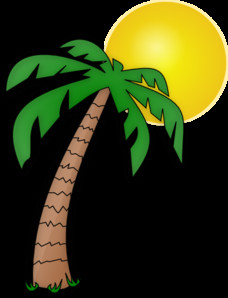 pics for cartoon island with palm tree