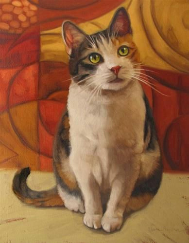 Drawing A Cat Portrait Sugar Cat Portrait Painting Commission Custom Art original Fine