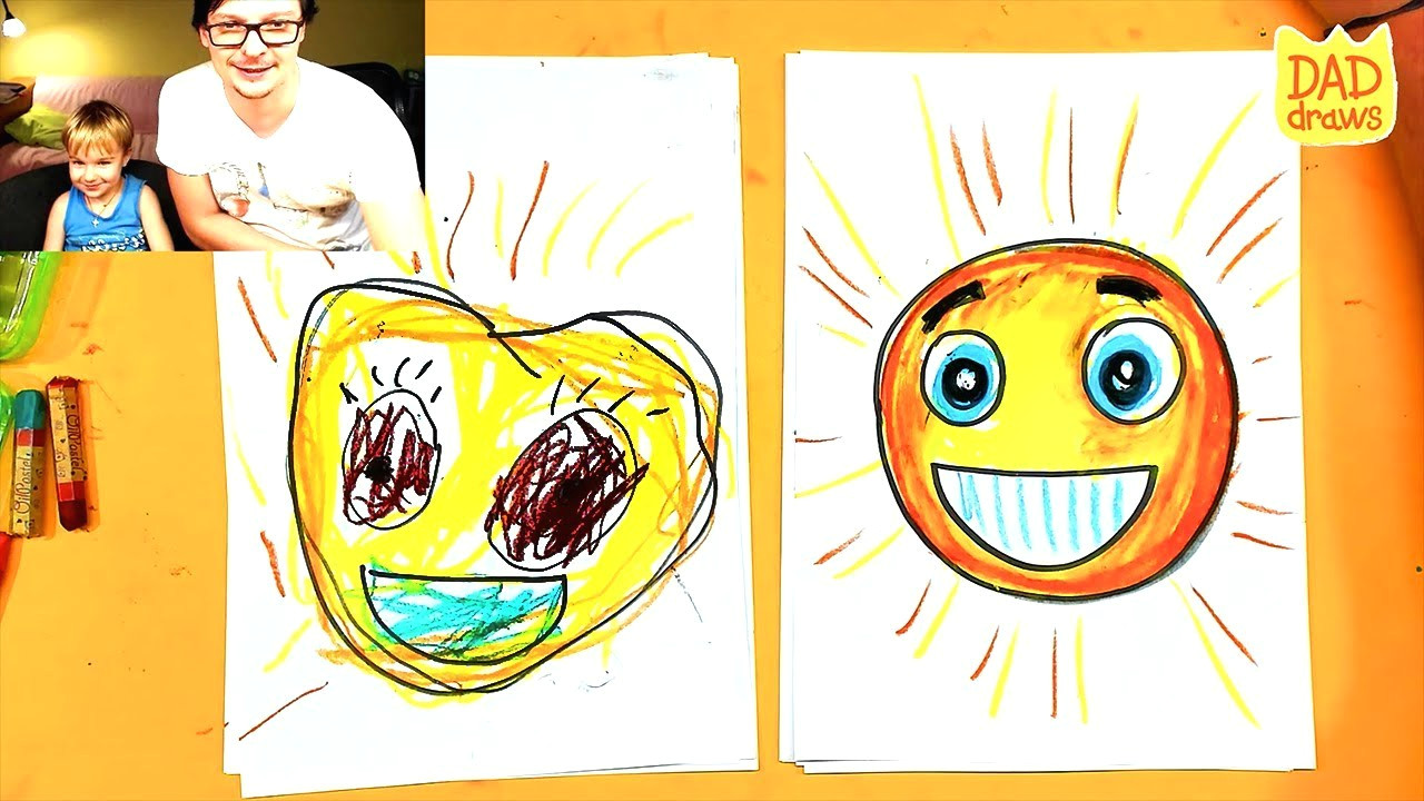 how to draw emoji sun smile