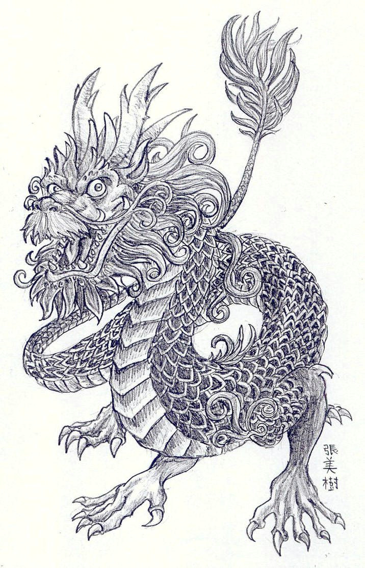chinese dragon by ially