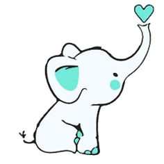 beautiful cute little elephant with the tiny heart elephant love little elephant baby