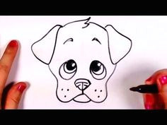 how to draw a cute puppy face step by step cc