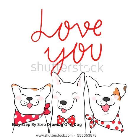 Drawing A Dog with Letters Easy Dog Drawings Coloring Pages for Kids
