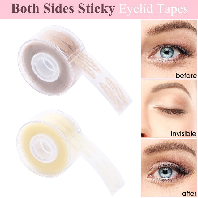 600pcs s l makeup clear beige eyelid stripe big eyes decoration eyelid sticker double fold self adhesive eyelid tape stickers