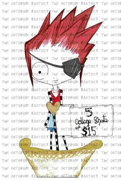 special offer 5 colour collage sheets for 15 dollars color collage gothic dolls collage