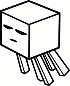 how to draw a ghast minecraft ghast step 6