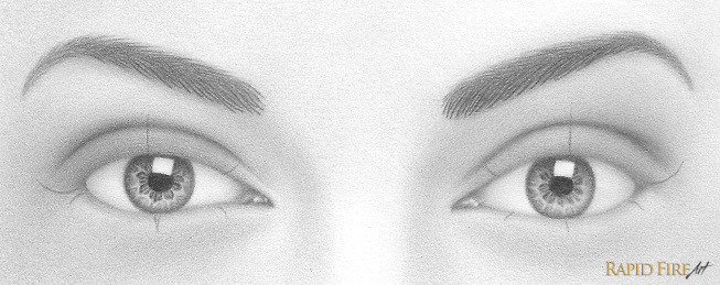 start by drawing 3 lashes per eye lid space them well apart use very light pressure just in case you need to erase anything