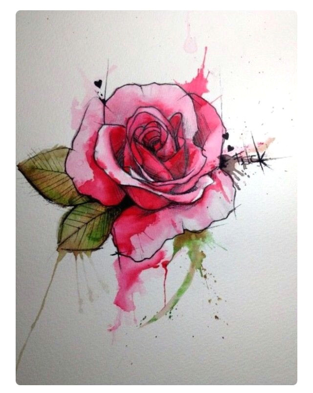 tattoo designs water colour rose tattoo tatoo rose tiny rose tattoos coloured