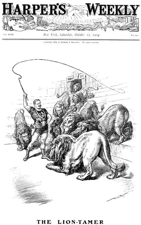 almanac of theodore roosevelt 1904 harper s weekly political cartoons