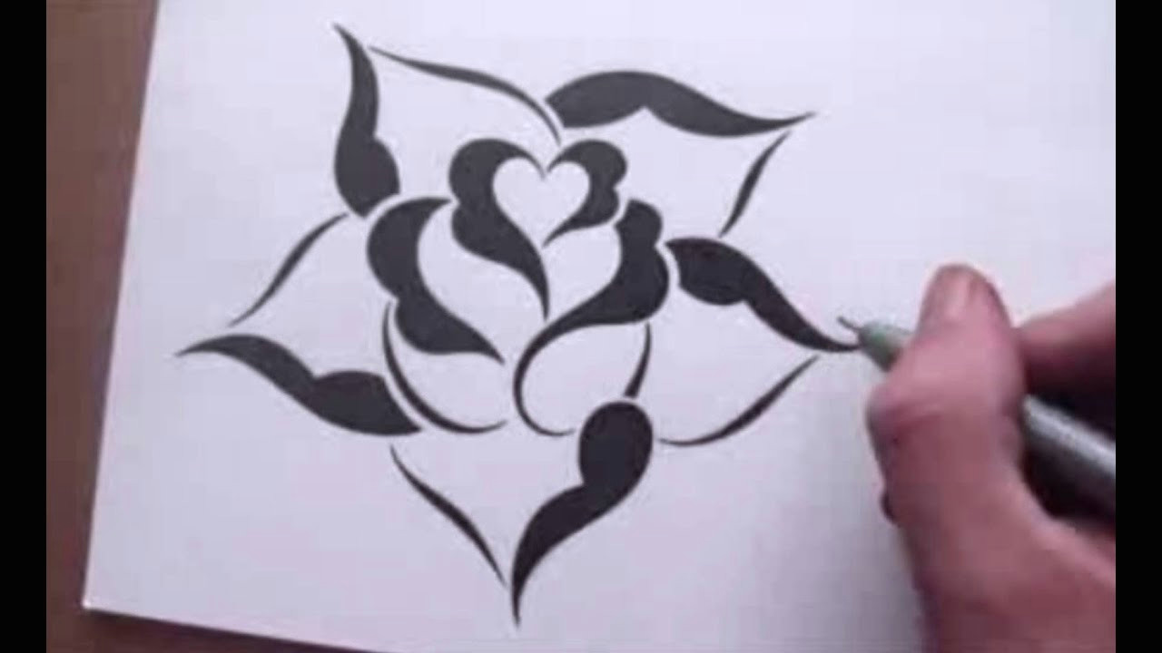 rose drawing