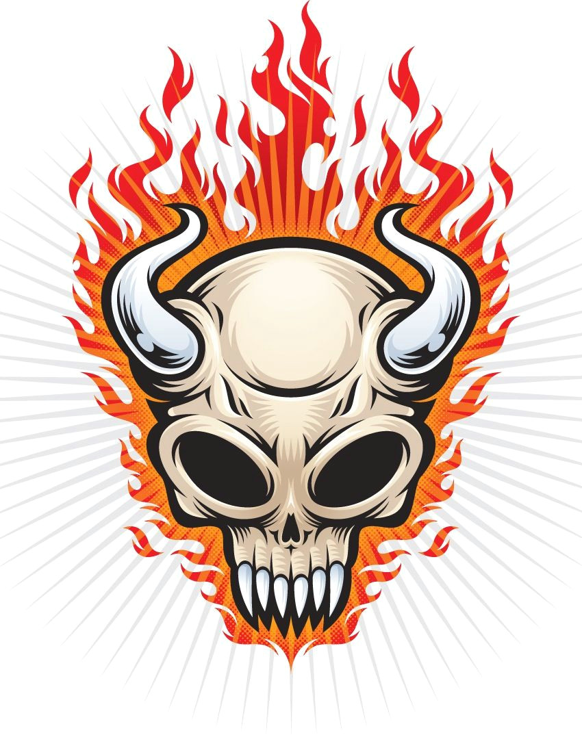 Drawing A Skull In Illustrator Bull Skull Art Skullz Illustration Skull Drawings