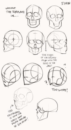 Drawing A Skull Tutorial Kingcholera Learning How to Construct Simplified Heads In the