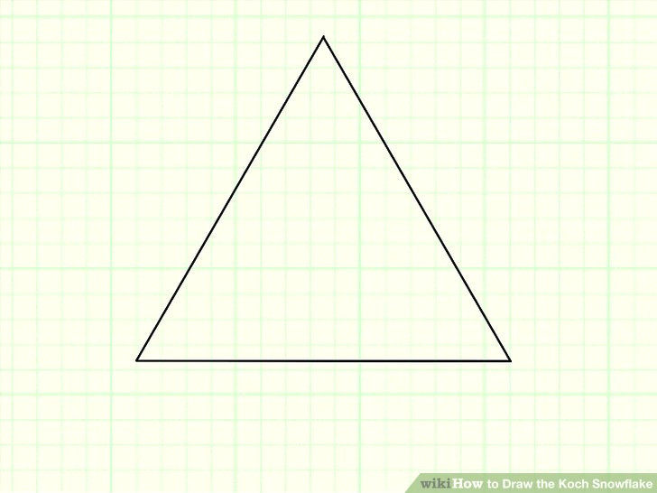 image titled draw the koch snowflake step 1