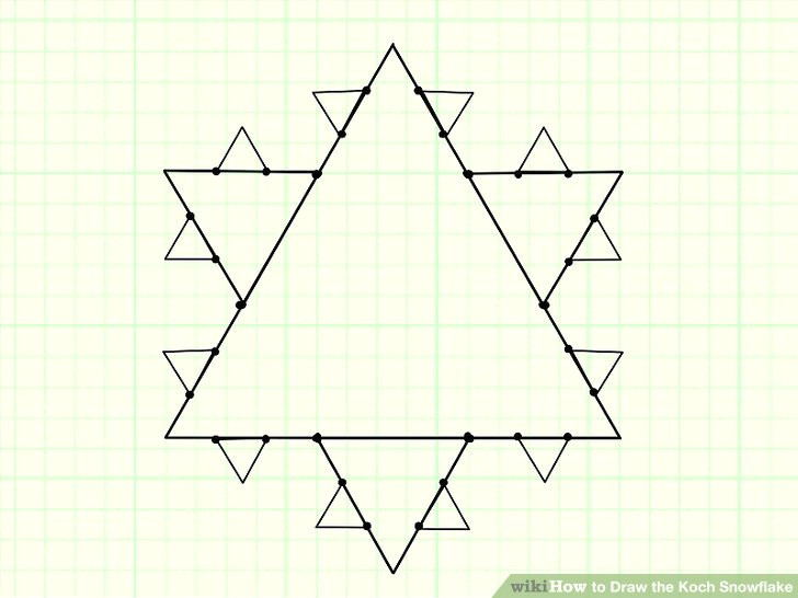 image titled draw the koch snowflake step 5