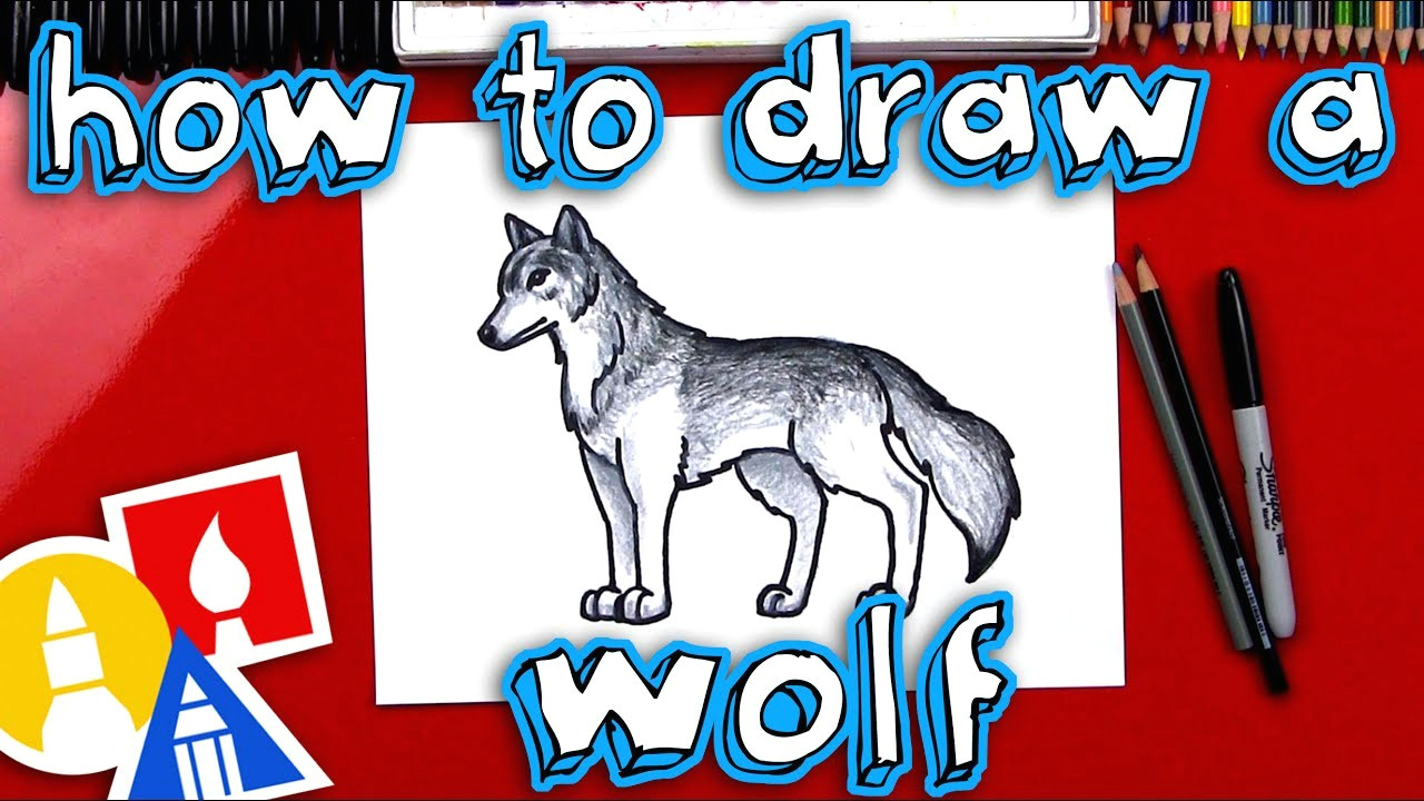 how to draw a realistic wolf