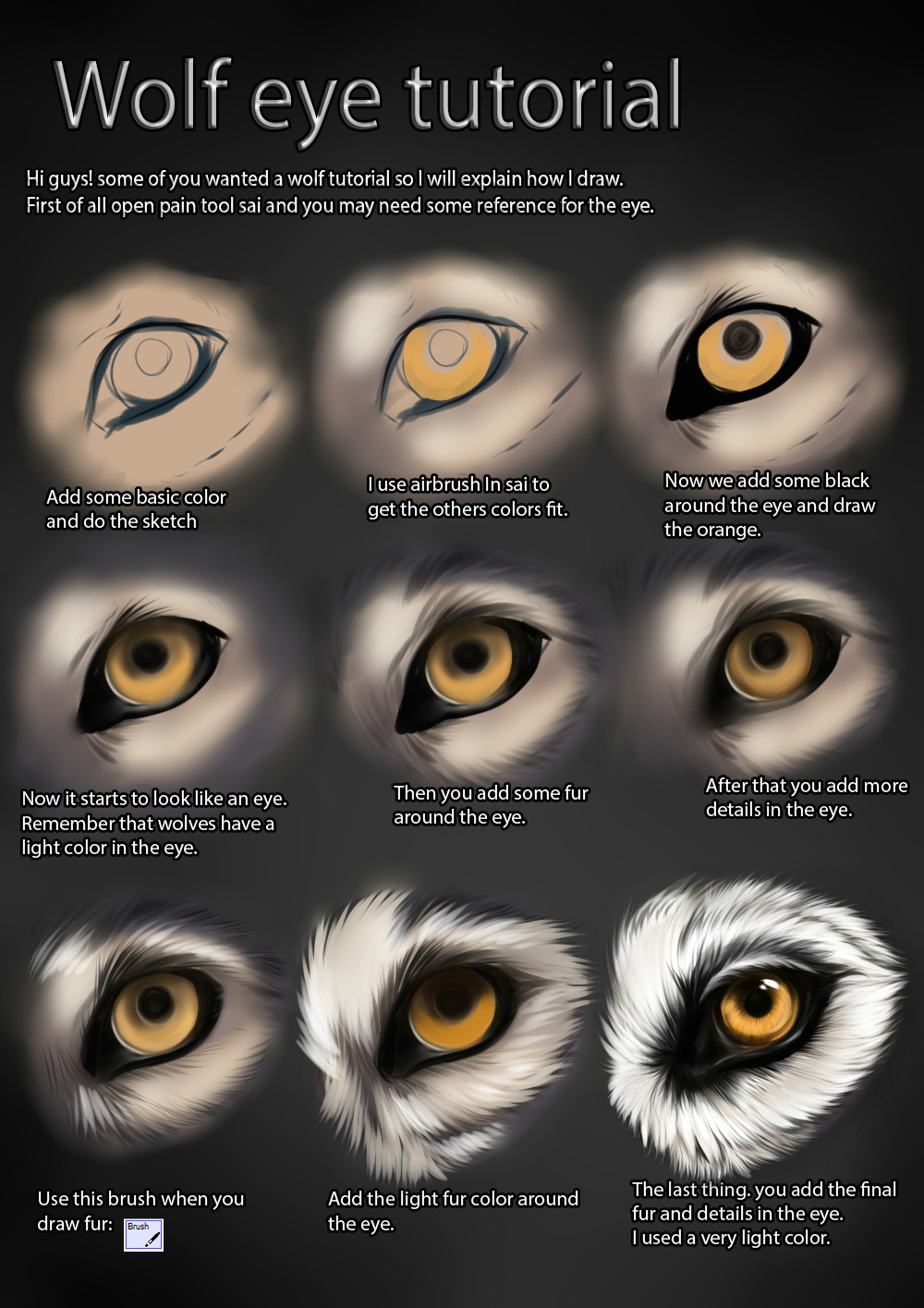 Drawing A Wolf Eye Wolf Eye Tutorial by themysticwolf Deviantart Com On Deviantart