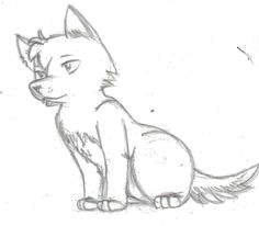 easy sketch wolf how to draw a wolf pup wolf drawing easy