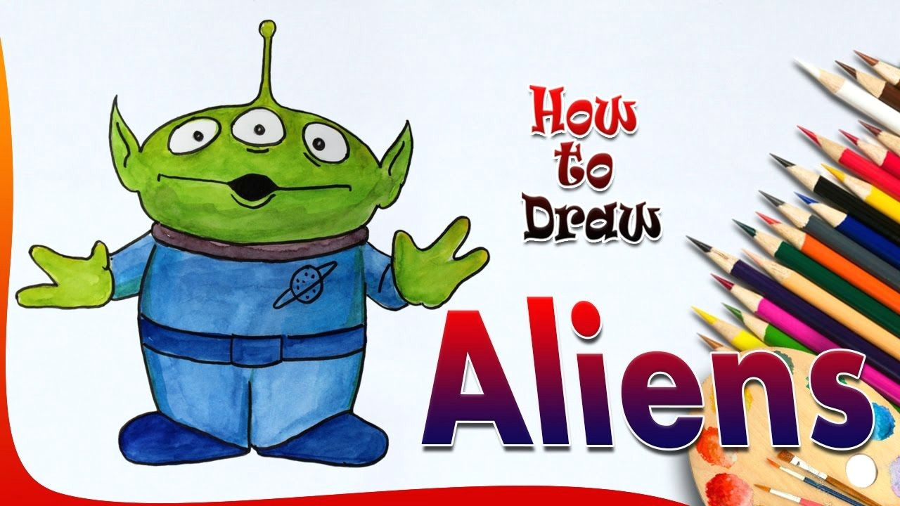 how to draw aliens from toy aliens drawing for kids aliens drawing