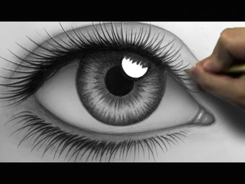 how to draw a realistic eye time lapse
