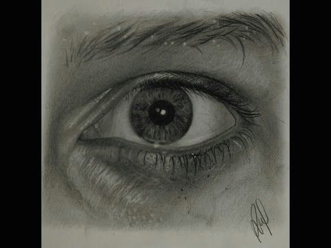 Drawing An Eye with Charcoal How to Draw Realistic Wrinkles and Pores Graphite Drawing