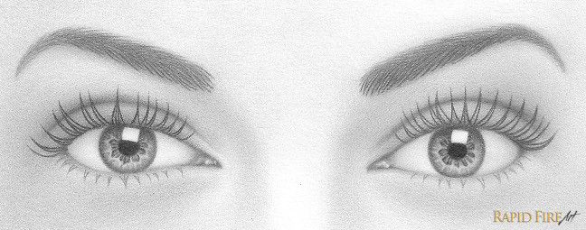 once you re happy with the shape and placement of each lash use a sharp 4b pencil to darken them