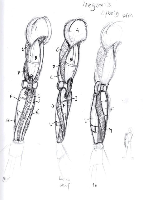anatomy art anatomy drawing cyborg anime robots drawing mechanical arm bio