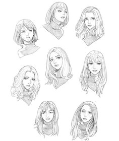 hair sketch hair reference drawing reference how to draw hair cool drawings