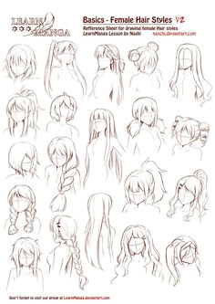 basic female hair styles anime hair drawing girl hair drawing how to draw anime