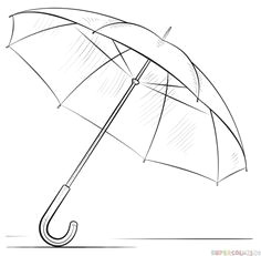 how to draw an umbrella step by step drawing tutorials for kids and beginners