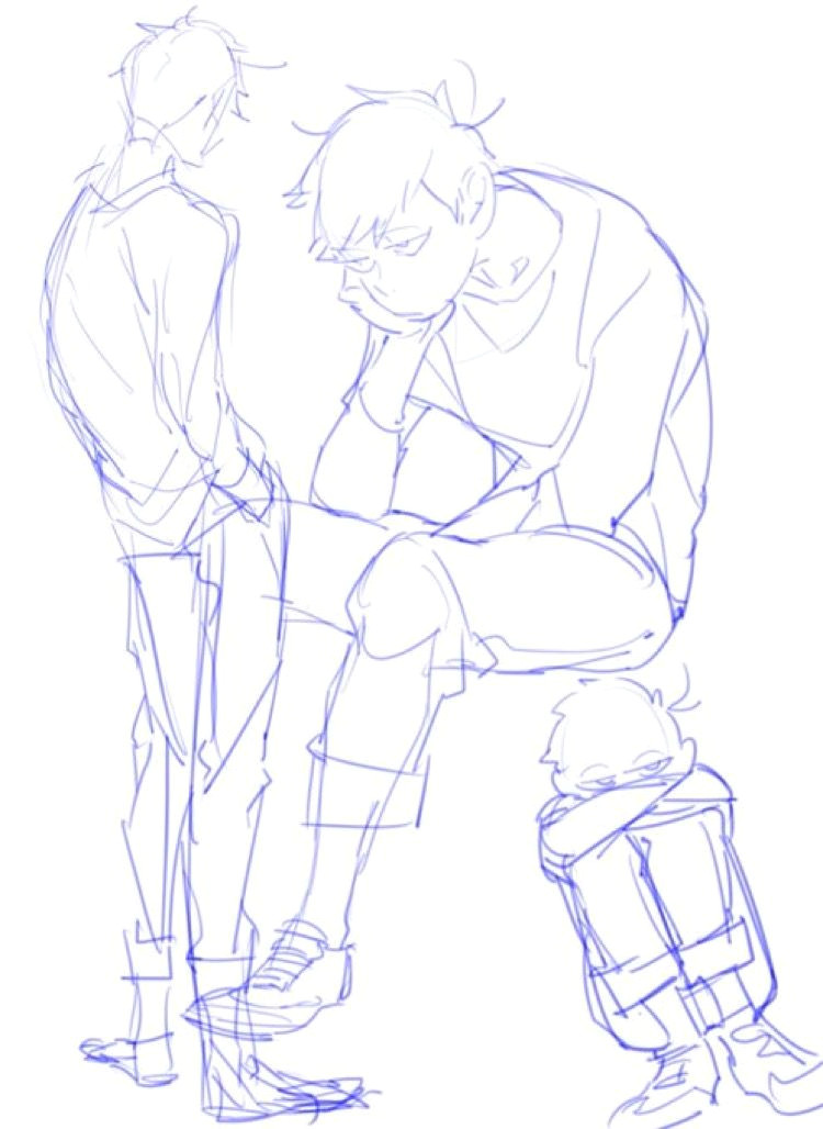 the siting one with knees draw up drawing reference poses drawing poses manga