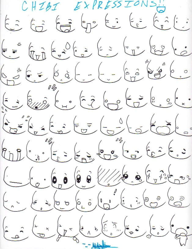 chibi expressions this is actually so helpful