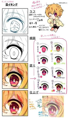 how to colorin manga anime eye s ojos anime digital painting tutorials digital art