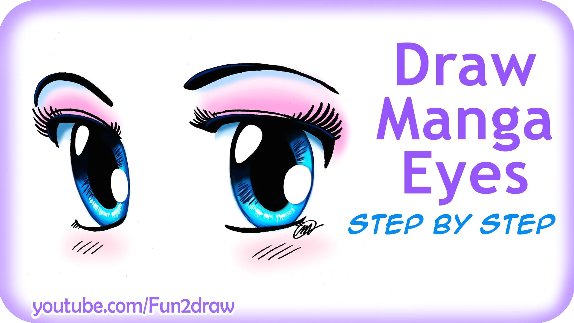 how to draw easy manga eyes by fun2draw on youtube