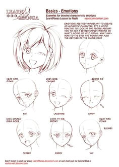 learn manga emotions by naschi on deviantart how to draw manga face