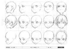 faces face angles head angles head shapes anime face drawing girl face