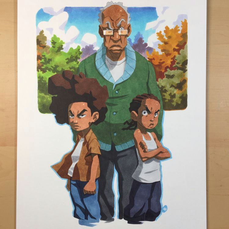 first time drawing these boys the boondocks is forever a classic copicmarkers on 9x12 canson fanboy paper