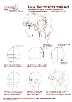 drawing heads side face drawing learn to draw anime how to draw anime