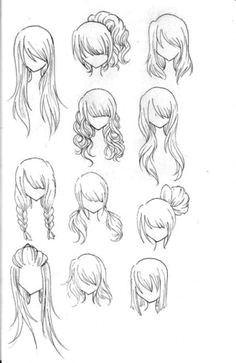 anime hair hairstyles by gloriau hair styles drawing anime hair drawing hair style sketches