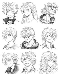 160815 headshot commissions sketch dump 23 by runshin