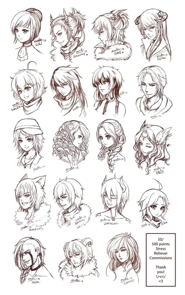 character art character design hair styles anime hair styles drawing female anime