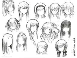 image result for how to draw anime hair step by step for beginners