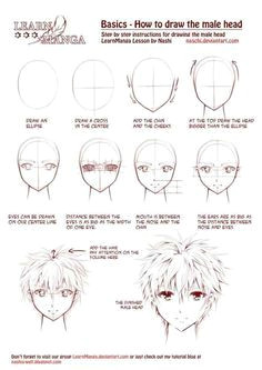 Drawing Anime Head Tutorial How to Draw Anime Faces Boy Drawing Tutorials References In 2019
