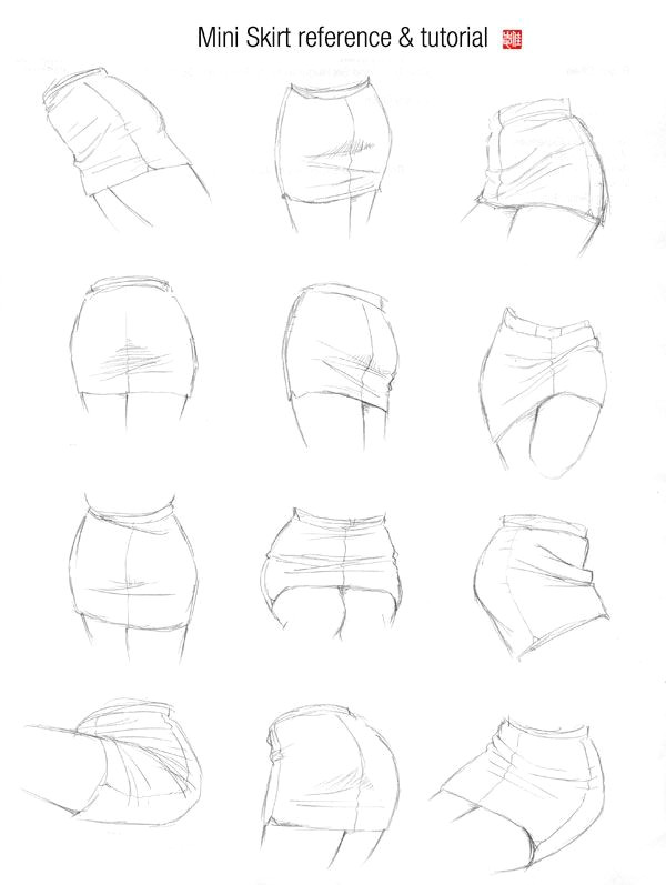 mini skirt reference by randychen drawing sketches drawing tips art drawings sketching