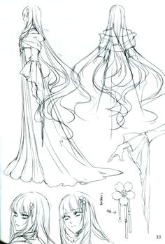 reine des fleurs tumblr anime meninas long hair drawing drawing hair tutorial