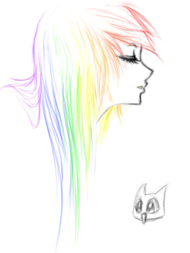 sketch rainbow emo by ai lilith deviantart com on deviantart anime augen
