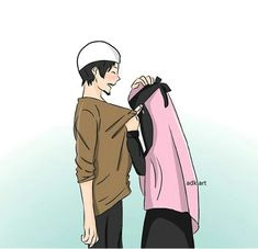 madeeha s pin muslim family muslim couples hijab drawing anime muslimah islamic cartoon