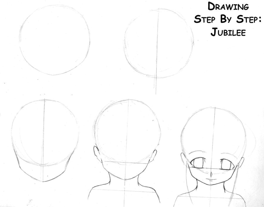 Drawing Anime In Steps Anime Step by Step Drawing Head Drawing Anime Steps Page 1 by